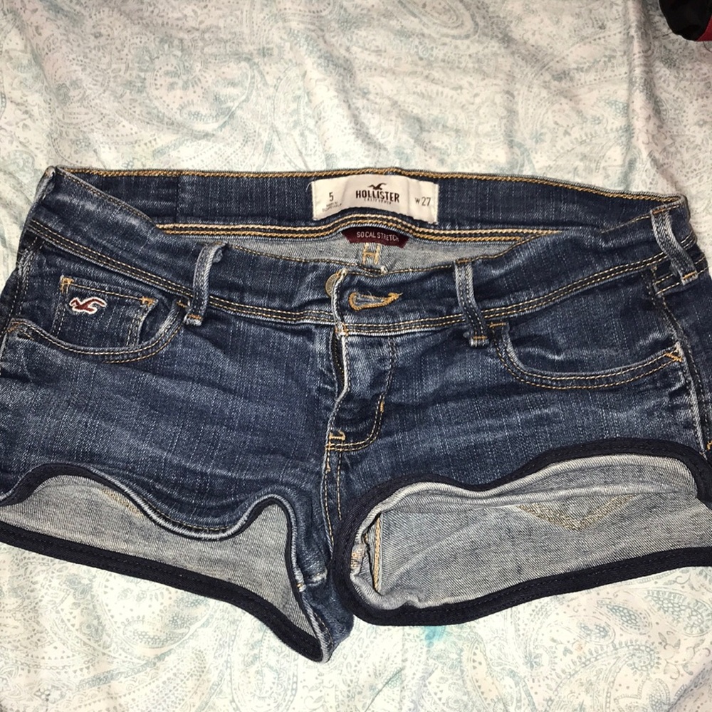 Hollister jean shorts.